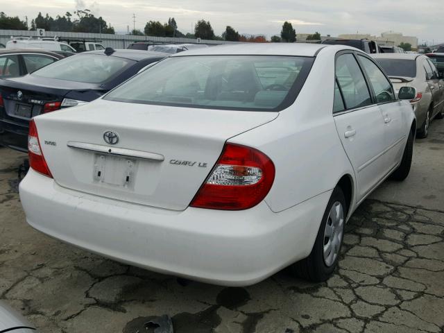 4T1BE32K04U333349 - 2004 TOYOTA CAMRY LE WHITE photo 4