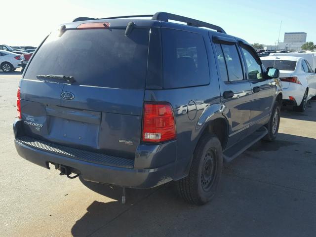 1FMZU63K25UB95607 - 2005 FORD EXPLORER X BLUE photo 4