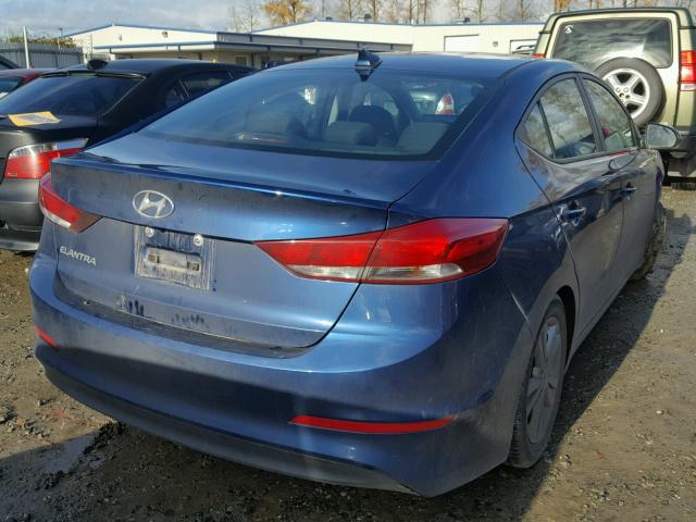 5NPD84LF4HH170331 - 2017 HYUNDAI ELANTRA SE BLUE photo 4