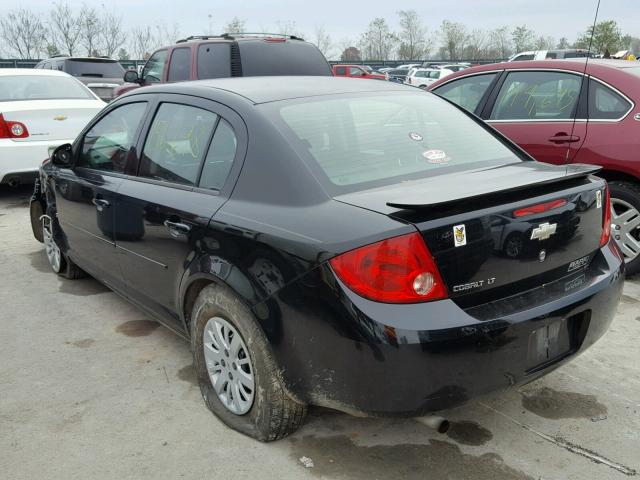 1G1AD5F58A7106206 - 2010 CHEVROLET COBALT 1LT BLACK photo 3