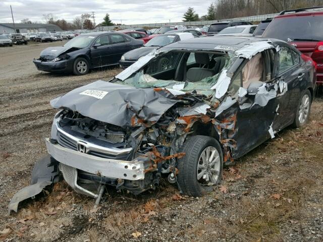 2HGFB2F94CH508723 - 2012 HONDA CIVIC EXL Szary zdjęcie 2