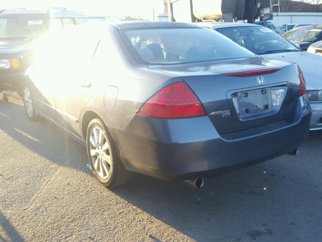 1HGCM66447A103264 - 2007 HONDA ACCORD SE BLUE photo 3