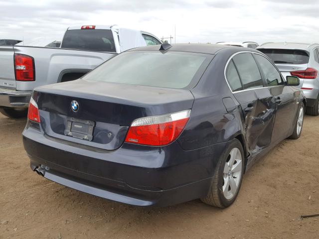 WBANF335X6CB86991 - 2006 BMW 525 XI BLUE photo 4