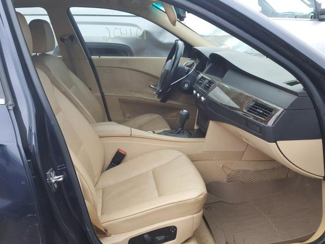 WBANF335X6CB86991 - 2006 BMW 525 XI BLUE photo 5