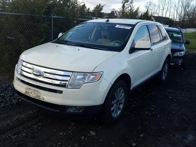 2FMDK48C47BA83549 - 2007 FORD EDGE SEL WHITE photo 2