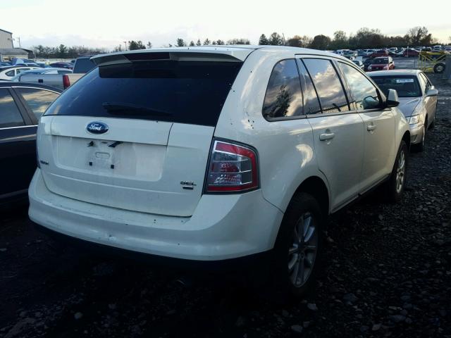 2FMDK48C47BA83549 - 2007 FORD EDGE SEL WHITE photo 4