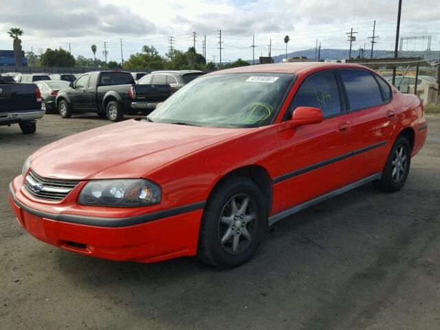 2G1WF55E4Y9281532 - 2000 CHEVROLET IMPALA RED photo 2