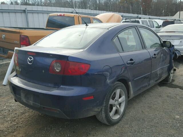 JM1BK12F441172641 - 2004 MAZDA 3 I BLUE photo 4