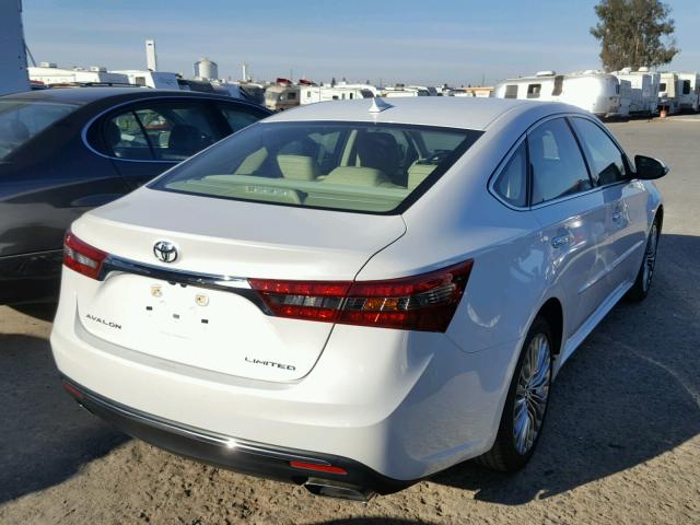 4T1BK1EB2GU229765 - 2016 TOYOTA AVALON XLE WHITE photo 4