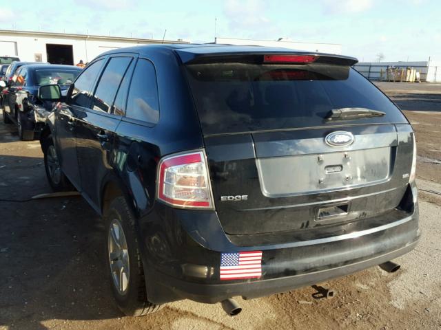 2FMDK38C98BB19795 - 2008 FORD EDGE SEL BLACK photo 3