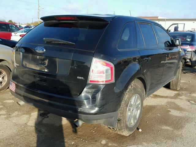 2FMDK38C98BB19795 - 2008 FORD EDGE SEL BLACK photo 4