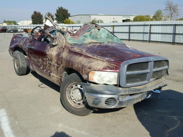 3D7KA26D33G784630 - 2003 DODGE RAM 2500 S BURGUNDY photo 1