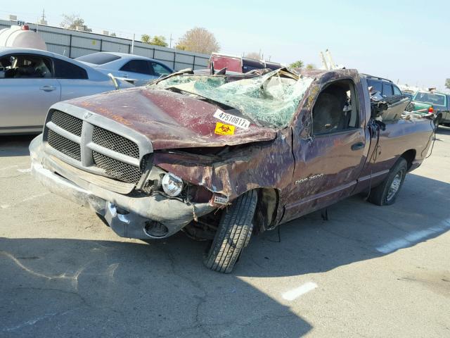 3D7KA26D33G784630 - 2003 DODGE RAM 2500 S BURGUNDY photo 2