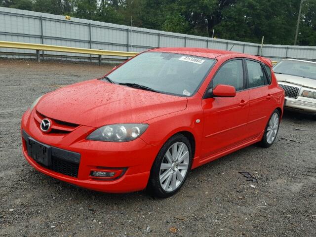 JM1BK34L381177043 - 2008 MAZDA SPEED 3 Қызыл фото 2