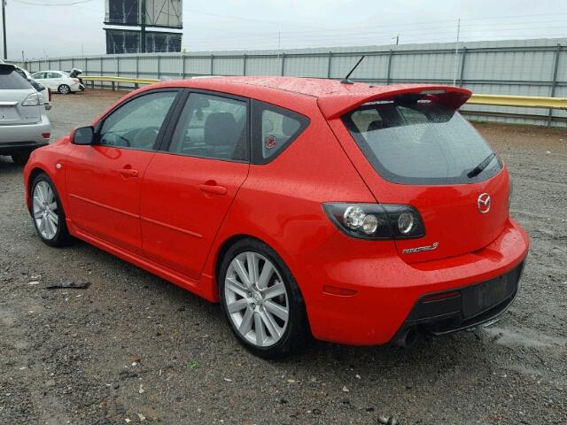 JM1BK34L381177043 - 2008 MAZDA SPEED 3 Қызыл фото 3