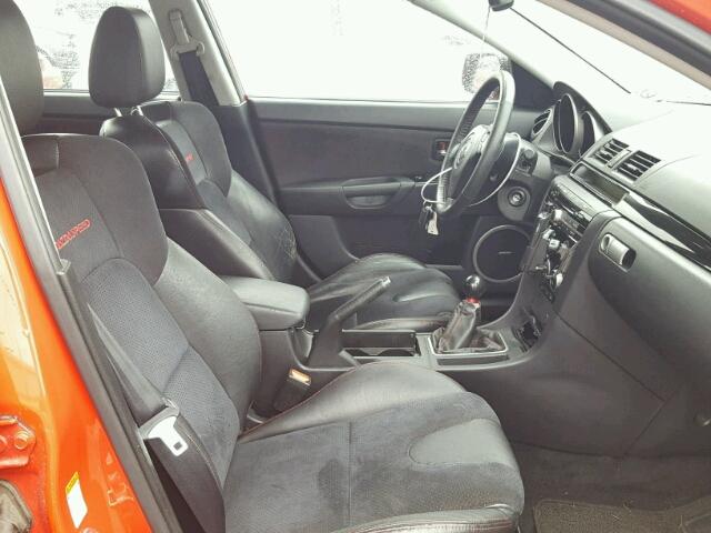 JM1BK34L381177043 - 2008 MAZDA SPEED 3 Қызыл фото 5