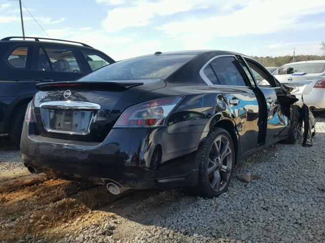 1N4AA5AP3DC815457 - 2013 NISSAN MAXIMA S BLACK photo 4