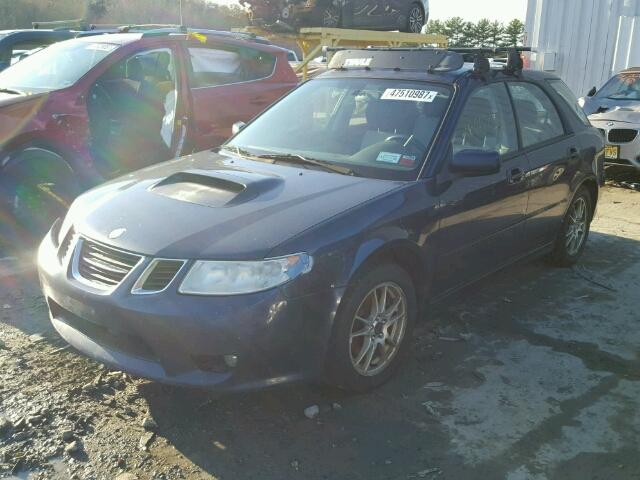 JF4GG22675H058017 - 2005 SAAB 9-2 AERO BLUE photo 2