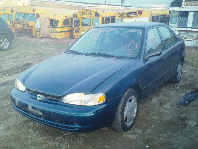 1Y1SK5280YZ400596 - 2000 CHEVROLET GEO PRIZM BLUE photo 2