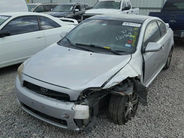 JTKDE167380242332 - 2008 TOYOTA SCION TC SILVER photo 2