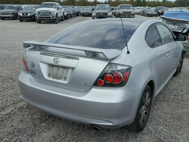 JTKDE167380242332 - 2008 TOYOTA SCION TC SILVER photo 4