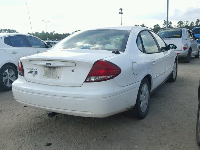 1FAFP52U54A143647 - 2004 FORD TAURUS LX WHITE photo 4