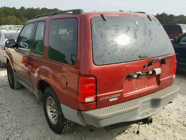 1FMYU60E41UB85925 - 2001 FORD EXPLORER S 红色 照片 3