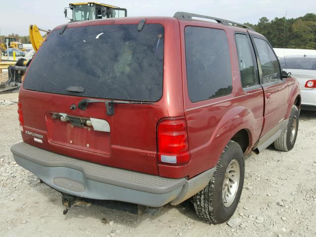 1FMYU60E41UB85925 - 2001 FORD EXPLORER S 红色 照片 4