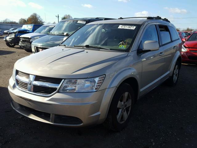 3D4GG57V59T549804 - 2009 DODGE JOURNEY SX BEIGE photo 2