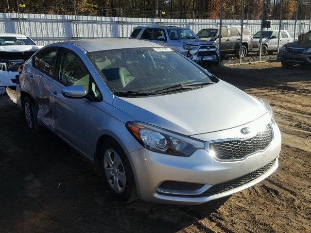 KNAFK4A67F5263934 - 2015 KIA FORTE LX SILVER photo 1