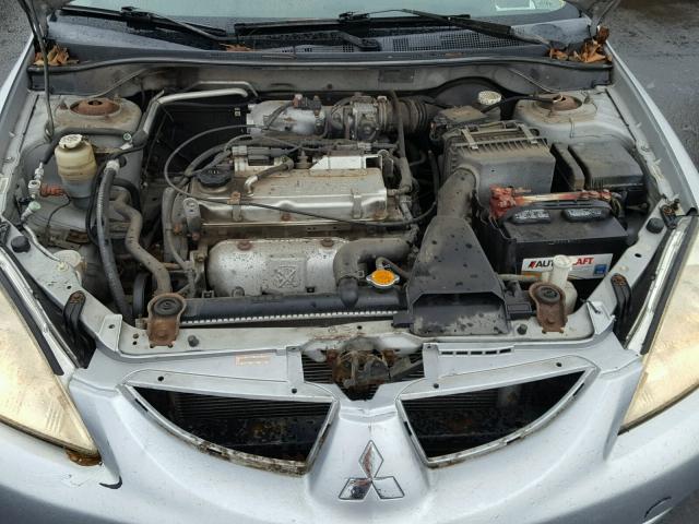 JA3AJ26E64U017351 - 2004 MITSUBISHI LANCER ES SILVER photo 7