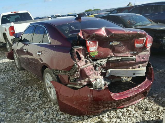 1G11D5SL1FF296593 - 2015 CHEVROLET MALIBU 2LT BURGUNDY photo 3