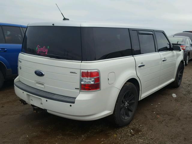 2FMHK6CC2ABA85490 - 2010 FORD FLEX SEL WHITE photo 4