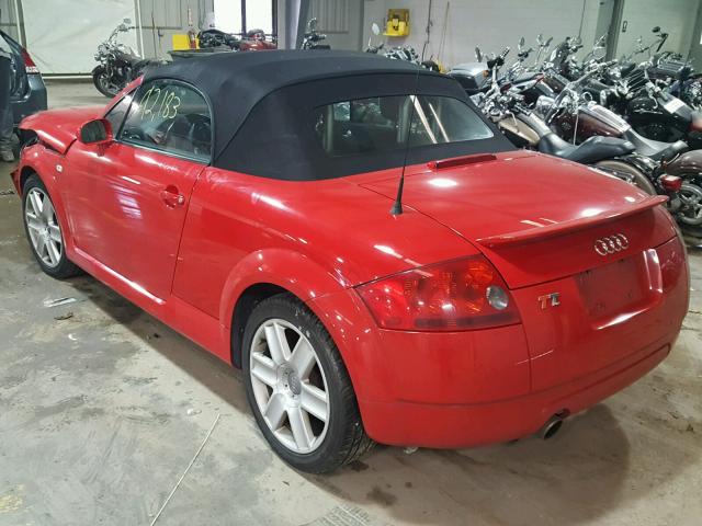 TRUTC28N651003640 - 2005 AUDI TT RED photo 3