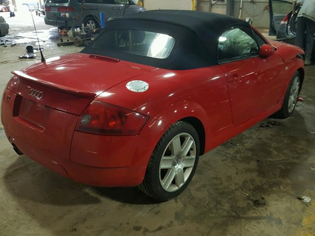 TRUTC28N651003640 - 2005 AUDI TT RED photo 4