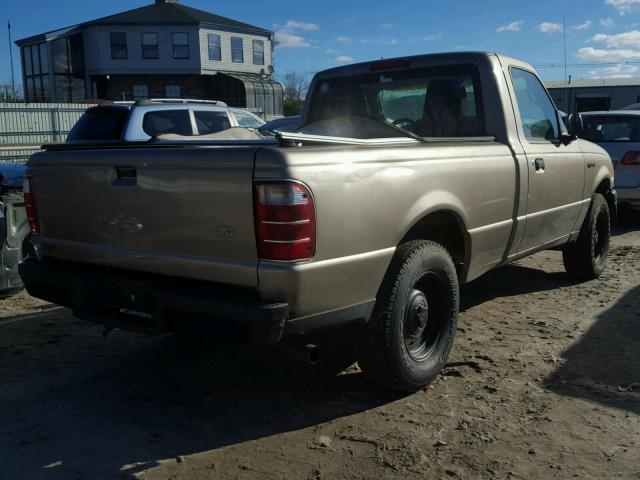 1FTYR10U74PA92416 - 2004 FORD RANGER GRAY photo 4