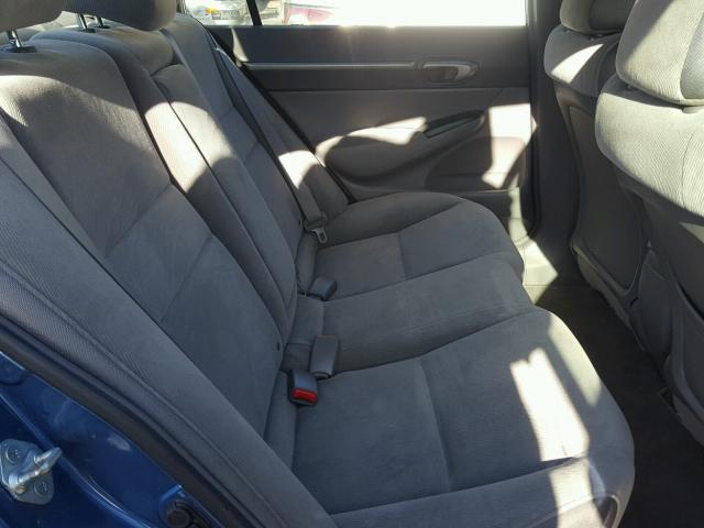 1HGFA16878L084906 - 2008 HONDA CIVIC EX Mavi foto 6