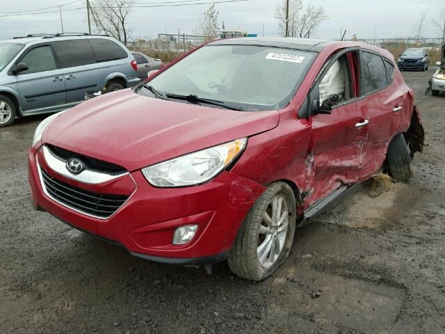 KM8JUCAC8BU145569 - 2011 HYUNDAI TUCSON GLS RED photo 2