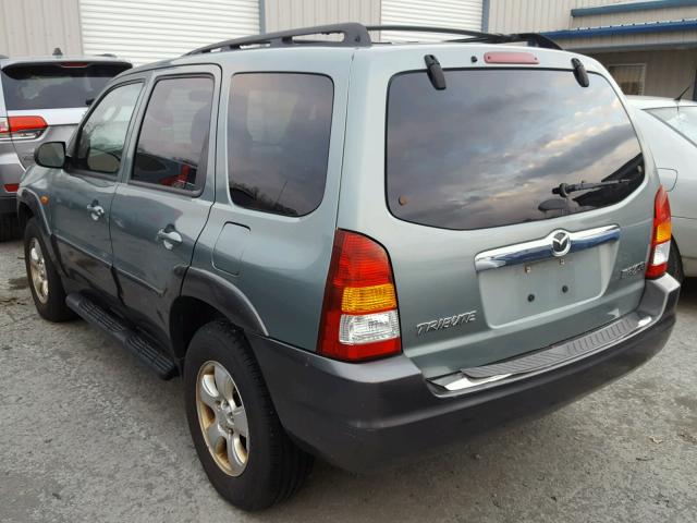 4F2YZ94194KM12184 - 2004 MAZDA TRIBUTE LX GREEN photo 3