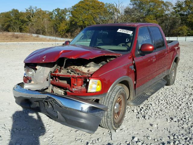 1FTRW07L72KA66204 - 2002 FORD F150 SUPER BURGUNDY photo 2