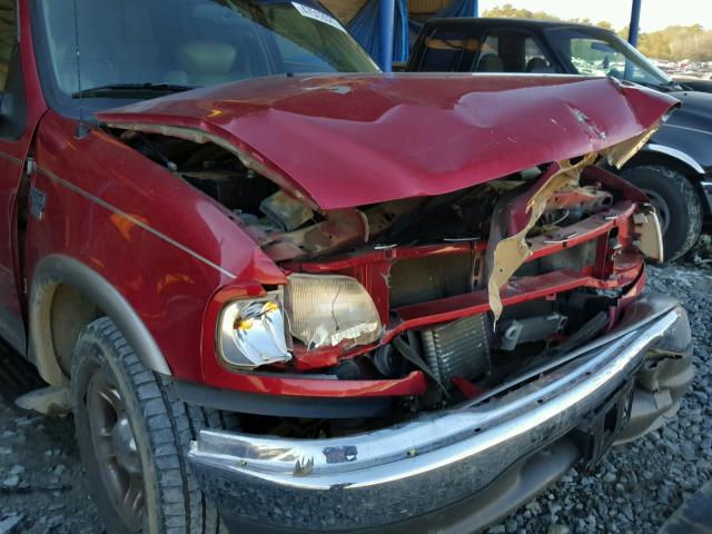 1FTRW07L72KA66204 - 2002 FORD F150 SUPER BURGUNDY photo 9