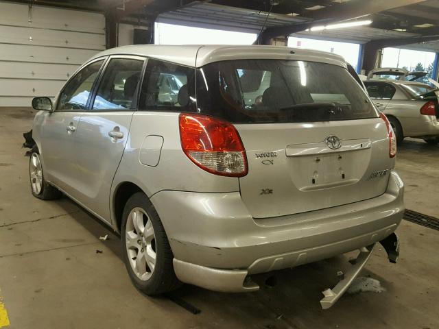 2T1KR32E13C069038 - 2003 TOYOTA MATRIX SILVER photo 3