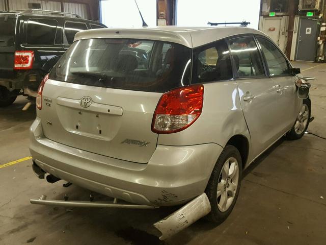 2T1KR32E13C069038 - 2003 TOYOTA MATRIX SILVER photo 4