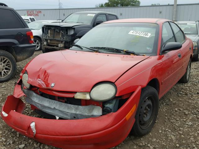 1B3ES47C2WD595752 - 1998 DODGE NEON HIGHL RED photo 2