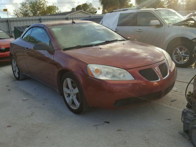 1G2ZH36NX84123494 - 2008 PONTIAC G6 GT MAROON photo 1