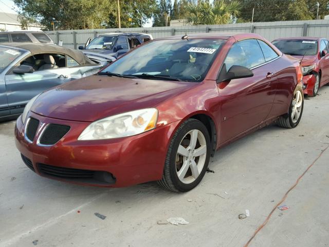 1G2ZH36NX84123494 - 2008 PONTIAC G6 GT MAROON photo 2