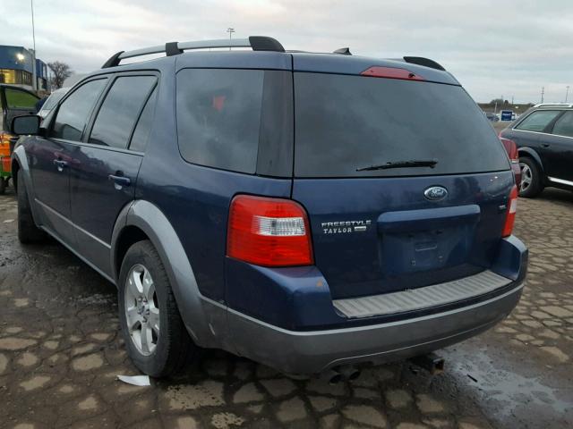 1FMDK05177GA28016 - 2007 FORD FREESTYLE BLUE photo 3