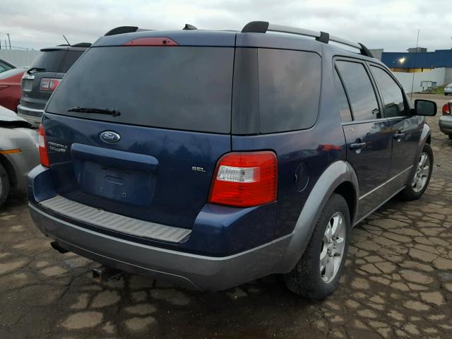 1FMDK05177GA28016 - 2007 FORD FREESTYLE BLUE photo 4