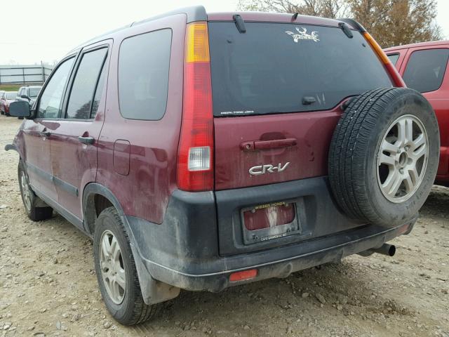 JHLRD78813C031858 - 2003 HONDA CR-V EX RED photo 3