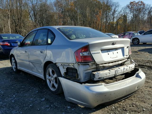 4S3BL626867210527 - 2006 SUBARU LEGACY 2.5 SILVER photo 3